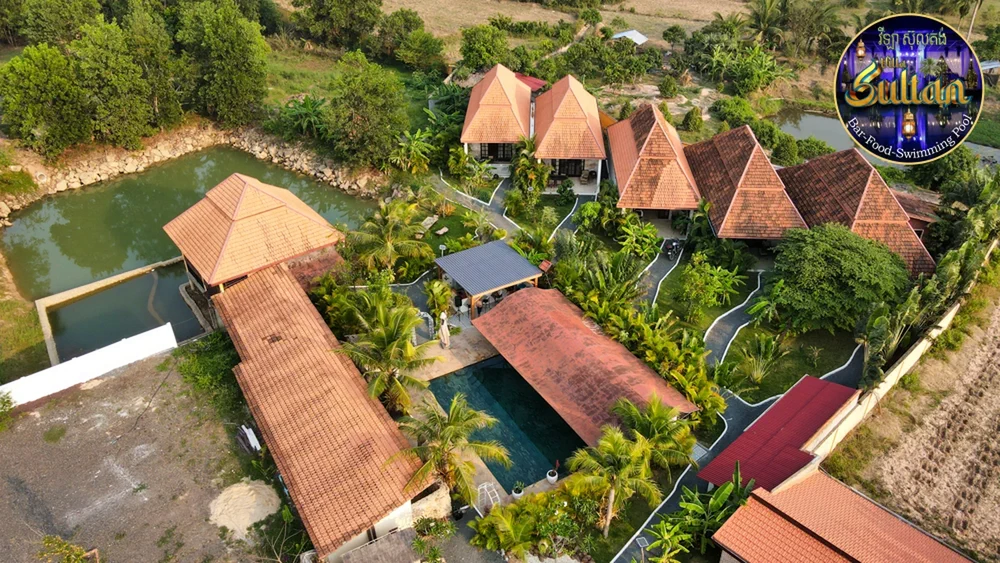 Villa privée 10 personnes Kampot - Vue extérieure Villa Sultan