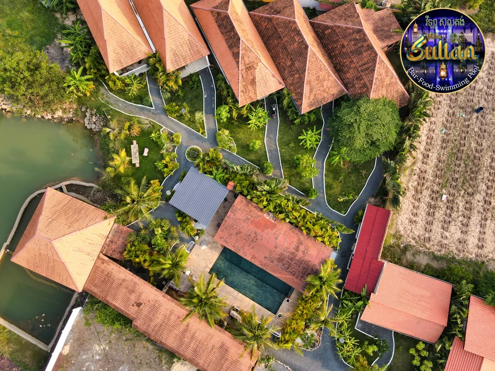 Jardins villa privée Kampot - Villa Sultan