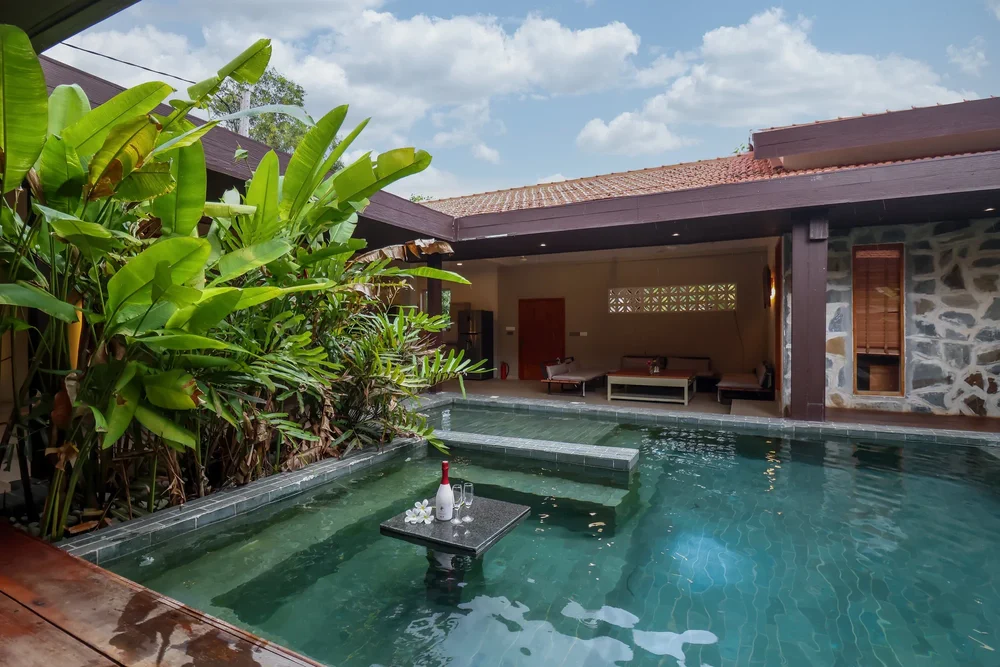 Terrasse villa 5 chambres Kampot - Villa Sultan