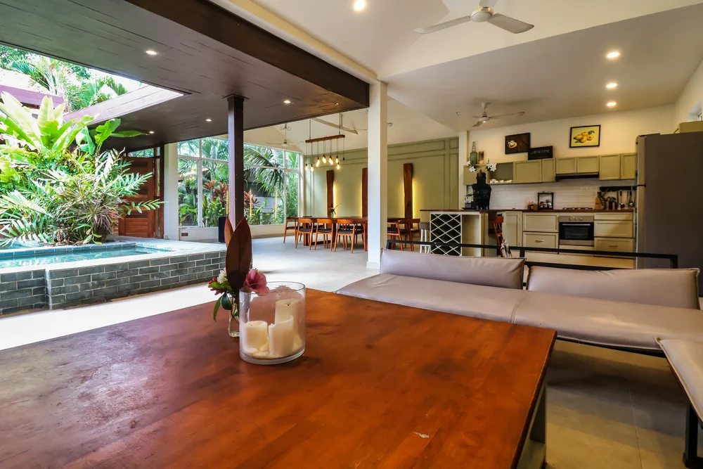 Cuisine équipée villa Kampot